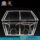 1-8 Decks Acrylic Playing Card Discard Holder Baccarat Dedicated Two Sides Box Fully Transparent