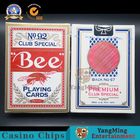 Fluorescence Black Core Gambling Playing Cards 144 Deck Box Red Blue Color