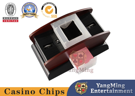 Battery Single Poker Shuffle Machine Wooden Material Texas Poker Table Shuffle Machine