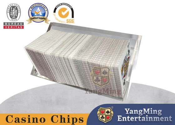 Triangle Transparent Acrylic Waste Card Rack Black Jack Poker Table Deck Card Box