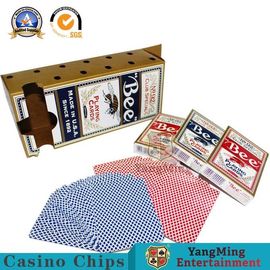 Fluorescence Black Core Gambling Playing Cards 144 Deck Box Red Blue Color