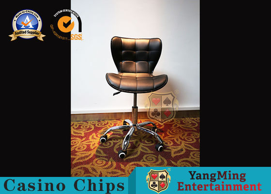 Stainless Steel Pulley Backrest Bar Casino Gaming Chairs Rotating