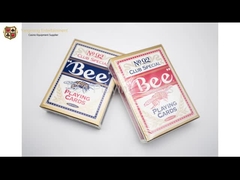 นำเข้า US 310gsm พร้อมชุดดั้งเดิม Blackcore 92 Casino การ์ดโป๊กเกอร์แบบกำหนดเอง