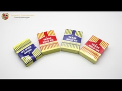 ไพ่กันน้ำ Pvc 100% หมองคล้ำสำหรับโป๊กเกอร์ที่มีสีแดงและสีน้ำเงิน