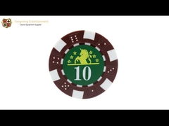 ชุดชิปโป๊กเกอร์คาสิโน Texas BlackJack Clay พลาสติก ABS 11.5 กรัมพร้อมเครื่องหมาย UV และเคส