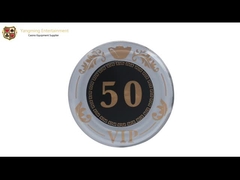 ชุดชิปโป๊กเกอร์บาคาร่า 760 ชิ้นพร้อมการพิมพ์สกรีนคริสตัลอะคริลิคเครื่องหมาย UV