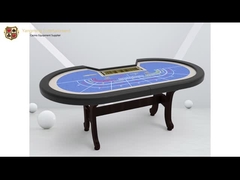 ผู้เล่น 8 คน Baccarat H ขาโต๊ะโป๊กเกอร์การพนันแบบพับได้สามารถปรับแต่งสีได้