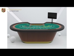 ขายโต๊ะโป๊กเกอร์คุณภาพสูง 10 คนโต๊ะพนันบาคาร่าไม้จริง