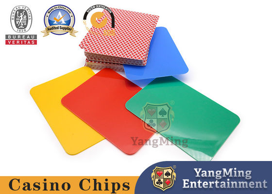 Waterproof PVC Plastic Casino Game Accessories Four Color Solitaire Card