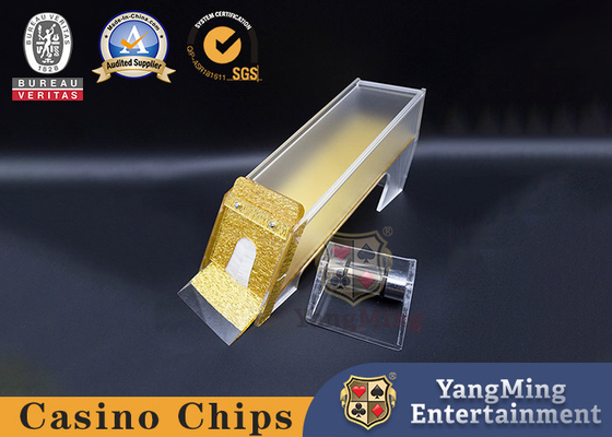 ซื้อ Custom Card Dealer Shoe Texas Poker Baccarat Polished Gold 8 Deck Poker ตัวแทนจำหน่ายโต๊ะคาสิโน การผลิตออนไลน์