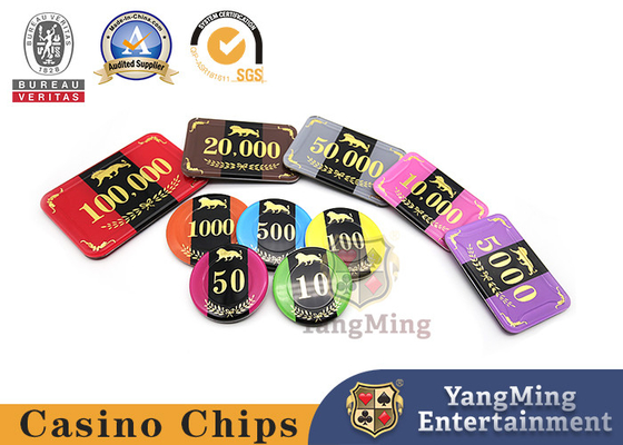ซื้อ 800pcs อะคริลิคบาคาร่าตาราง RFID คาสิโนชุดชิปโป๊กเกอร์คริสตัล ID พลาสติกที่ปรับแต่งได้ การผลิตออนไลน์