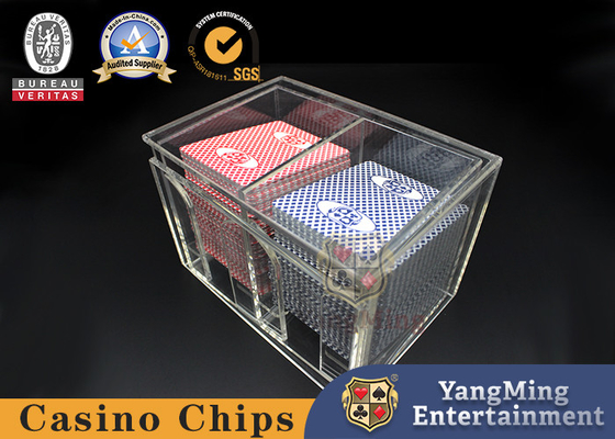 ซื้อ กล่องใส่บัตรโป๊กเกอร์อะคริลิกโปร่งใส Baccarat Poker Table Game Table Card Box การผลิตออนไลน์