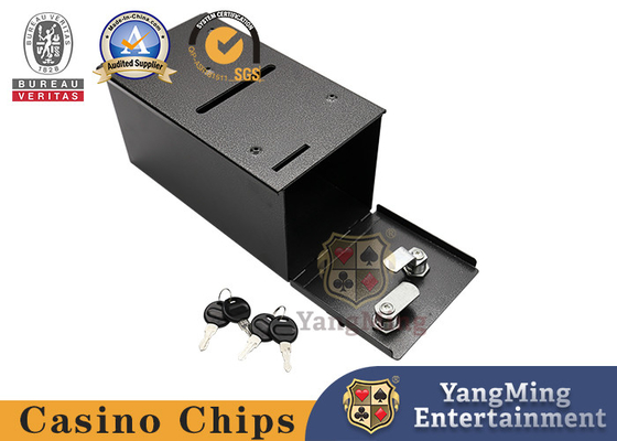 ซื้อ Baccarat Texas Casino Poker Table Game Metal Lock กล่องทิปการ์ดทิ้ง การผลิตออนไลน์