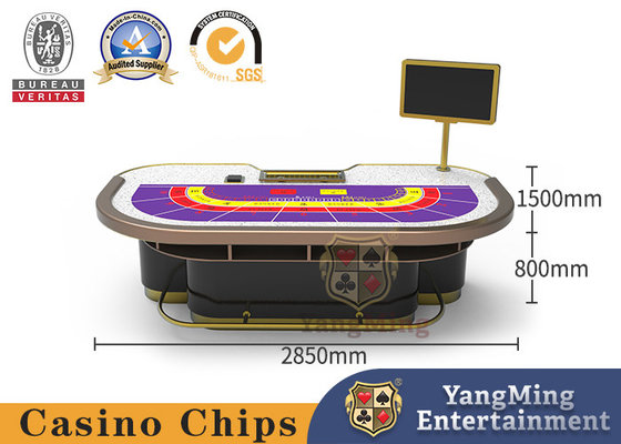 ซื้อ ตารางการพนัน Baccarat ที่กำหนดเองเกมโป๊กเกอร์ผ้าตาราง 9 ผู้เล่น การผลิตออนไลน์