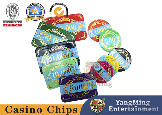 ซื้อ ชิปคาสิโนอะคริลิคสองชั้นแบบกำหนดเอง 760 ชิ้น การผลิตออนไลน์