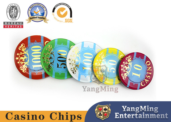 ซื้อ Professional Hot Stamping Casino Poker Chip Set 50มม การผลิตออนไลน์