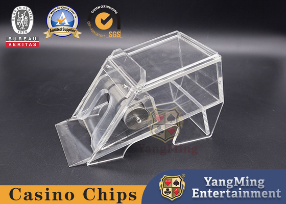 ซื้อ Deluxe 1 Deck Card Dealer Shoe อะคริลิคใส Casino Blackjack Poker Table Dealer Shoe การผลิตออนไลน์