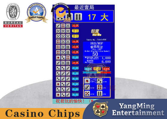 ซื้อ ขนาดสากล Dice Treasure Baccarat Gambling System ซอฟต์แวร์ตารางคาสิโนที่แสดงเป็นภาษาอังกฤษภาษาจีน การผลิตออนไลน์