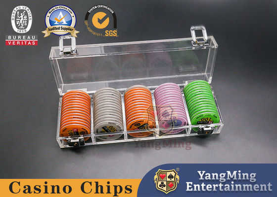 ซื้อ ถาดชิปโป๊กเกอร์คาสิโนขนาด 45 มม. 100 ชิ้นพร้อมเกมโต๊ะโป๊กเกอร์อะคริลิคใสล็อค การผลิตออนไลน์