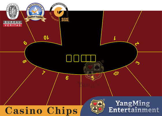 ซื้อ 10 คน Texas Poker Tablecloth เกมคาสิโนโป๊กเกอร์ผ้าปูโต๊ะกันน้ำสามารถออกแบบได้ การผลิตออนไลน์