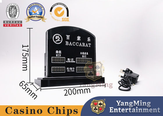 ซื้อ อุปกรณ์เสริมเกมคาสิโนโปร่งใส LED อิเล็กทรอนิกส์ Red Card Baccarat เกมโป๊กเกอร์ตารางเดิมพันการ์ด การผลิตออนไลน์