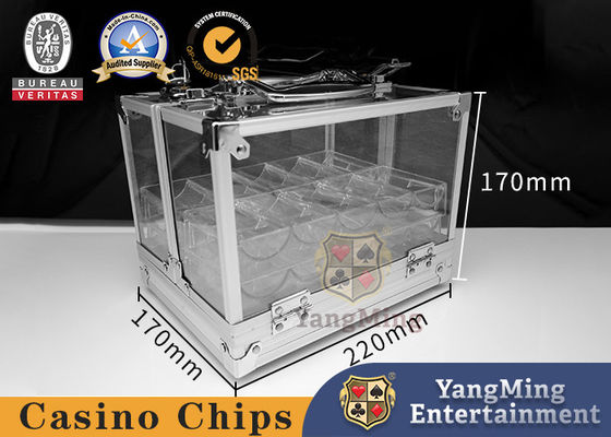 ซื้อ Acrylic Casino Chip Case – Holds 600 Poker Chips with 6 Trays การผลิตออนไลน์