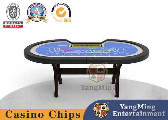 ซื้อ โต๊ะโป๊กเกอร์พับได้ Baccarat H-Leg สำหรับ 8 คน โต๊ะบาคาร่าสามารถปรับแต่งใหม่ได้ การผลิตออนไลน์