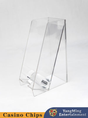 ซื้อ 8 ชุดของผู้ถือไพ่โป๊กเกอร์ ตู้เกมโต๊ะโป๊กเกอร์ Baccarat Acrylic ใสเต็ม การผลิตออนไลน์