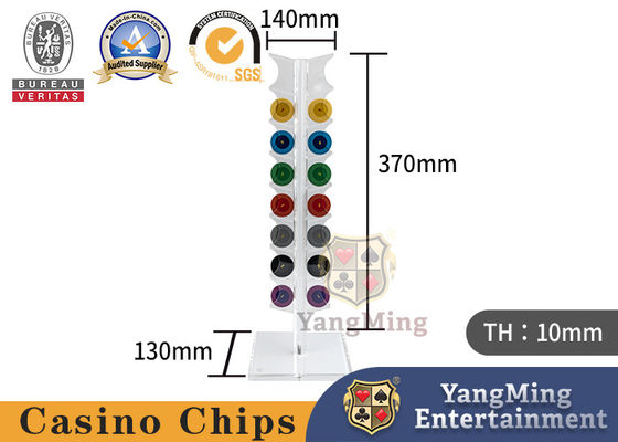 ซื้อ รูเล็ต บาคาร่า การพนัน โป๊กเกอร์ โต๊ะชิปยืนเต็มโปร่งใส 25pcs รอบ ชิปถือ การผลิตออนไลน์