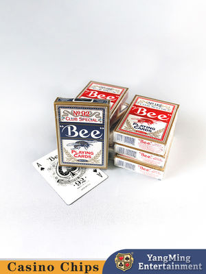 ซื้อ Original American Poker Club 92 Bee เล่นคาสิโนด้วยกระดาษ UV Black Core การผลิตออนไลน์