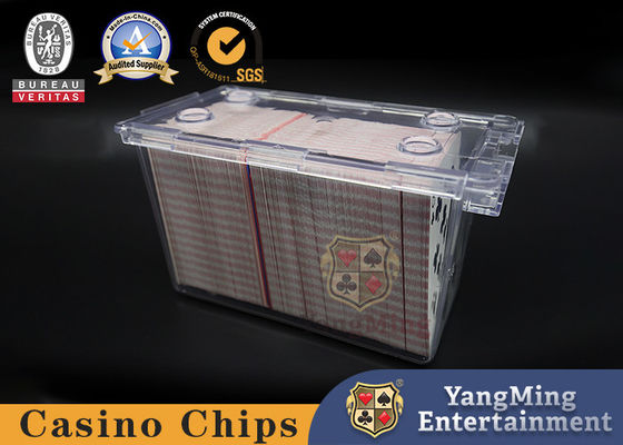 ซื้อ โปร่งใสอย่างเต็มที่ 8 ชุดของบัตรโป๊กเกอร์มาตรฐานกล่องบัตรของขวัญการ์ดเล่นอะคริลิคหนาผู้ถือบัตรของขวัญ การผลิตออนไลน์