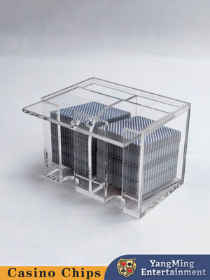 ซื้อ ขาย ขาย แอครีลิคใส 8 Deck Discard Holder คาสิโน คลับ โป๊กเกอร์ โต๊ะเกม โต๊ะบน การผลิตออนไลน์