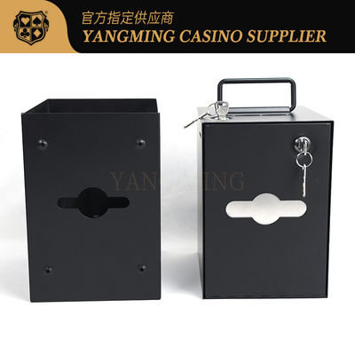 ซื้อ ขายโดยตรง Baccarat Texas Hold'em คาสิโน โป๊กเกอร์ กล่องเหรียญโลหะเหล็กด้วยล็อค การผลิตออนไลน์