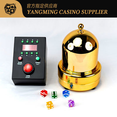 ซื้อ ทอง ใส Cover อัตโนมัติ Wholesale Dice Shaker คาสิโน อิเล็กทรอนิกส์ Dice Cup Sic Bo Dice Shaker การผลิตออนไลน์