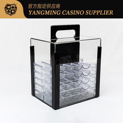 ซื้อ 1000 คาสิโน โป๊กเกอร์ Clay Chip Clear Acrylic โป๊กเกอร์ ชิปโครงการ-รวม 10 ชิป Racks การผลิตออนไลน์