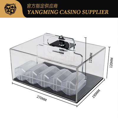 ซื้อ Acrylic Poker Chip Holder - 400 Capacity Texas Hold'em Storage Case การผลิตออนไลน์