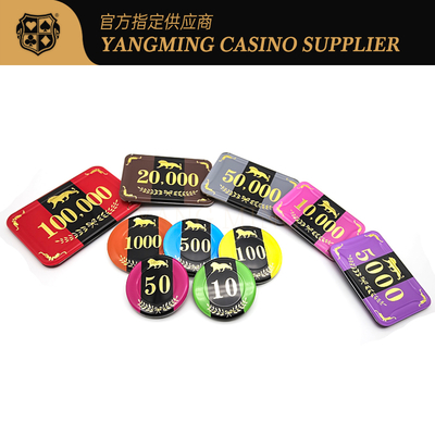 ซื้อ ชิปโป๊กเกอร์ RFID สต็อต 760 ชิ้น ออกแบบแอคริลิก พร้อมเคสสําหรับเกมโป๊กเกอร์คาสิโน การผลิตออนไลน์