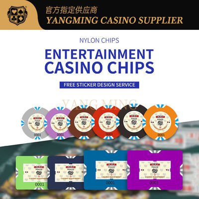 ซื้อ Customizable Nylon Casino Chips – Durable Poker & Gaming Tokens For Casino Game การผลิตออนไลน์
