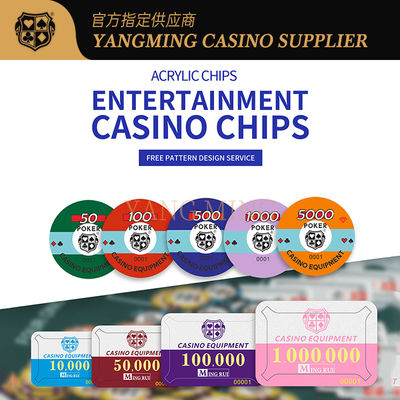 ซื้อ Factory Customized Acrylic Poker Chips Designed For Casino Baccarat Games การผลิตออนไลน์