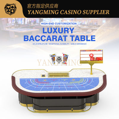ซื้อ 10 Persons High Quality Poker Table Solid Wood Baccarat Gambling Table For Sale การผลิตออนไลน์