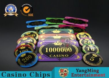 ซื้อ Baccarat Texas Acrylic Gold Stamping Chip Poker Table Game ตารางชิปเหรียญ การผลิตออนไลน์