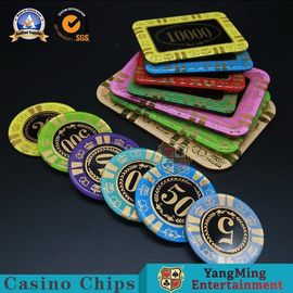 ซื้อ แอนตี้ - ปลอมแปลงชิปโป๊กเกอร์คริสตัล / ชิปโป๊กเกอร์สี่เหลี่ยมสำหรับคาสิโน การผลิตออนไลน์