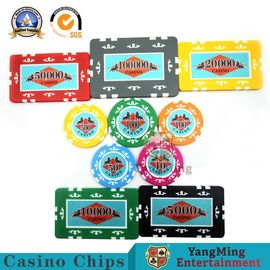ซื้อ ชิปโป๊กเกอร์เลเซอร์ ABS สำหรับพิมพ์แบบกำหนดเอง NFC Casino RFID Chips Set การผลิตออนไลน์