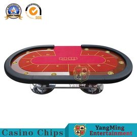 ซื้อ ตารางโป๊กเกอร์คาสิโน 6 สี Texas Hold'em Baccarat Square Tbale พร้อมผู้เล่นสิบคน การผลิตออนไลน์