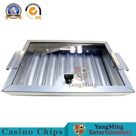 ซื้อ 8 แถวสีเงินโต๊ะโป๊กเกอร์ชิปถาด 375 * 253mm แบล็คแจ็คอุปกรณ์เสริมตาราง การผลิตออนไลน์