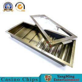 ซื้อ Mashup RFID คาสิโนถาดชิปโลหะชั้นเดียวล็อคสองชั้น 540 * 210 มม การผลิตออนไลน์