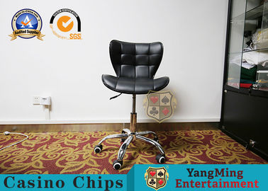 ซื้อ Casino Club ESD เก้าอี้สำนักงานหนัง PU สีดำพร้อมพนักพิง การผลิตออนไลน์
