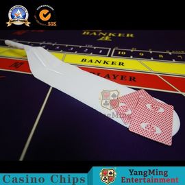ซื้อ Paddle Baccarat Dragon Tiger อุปกรณ์พลั่วที่มีมือจับการ์ดหรูหรา White Paddle Gambling Table การผลิตออนไลน์