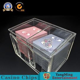 ซื้อ 1-8 ชั้นบัตรเล่นอะคริลิทิ้งผู้ถือ Baccarat ทุ่มเทสองด้านกล่องอย่างเต็มที่โปร่งใส การผลิตออนไลน์