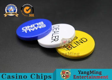 ซื้อ Texas Hold 'Em อุปกรณ์เสริมเกมคาสิโนปุ่มตัวแทนจำหน่ายพลาสติกโป๊กเกอร์ การผลิตออนไลน์